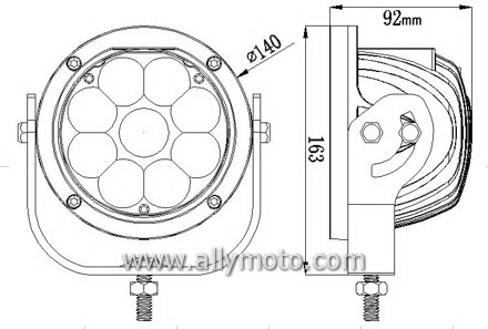 45W Cree LED Driving Light Work Light 1043